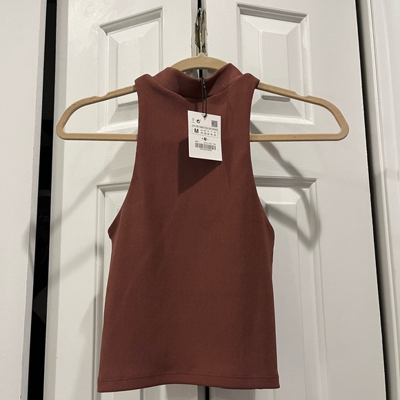 Zara Ribbed Crop Top - Picture 2 of 4